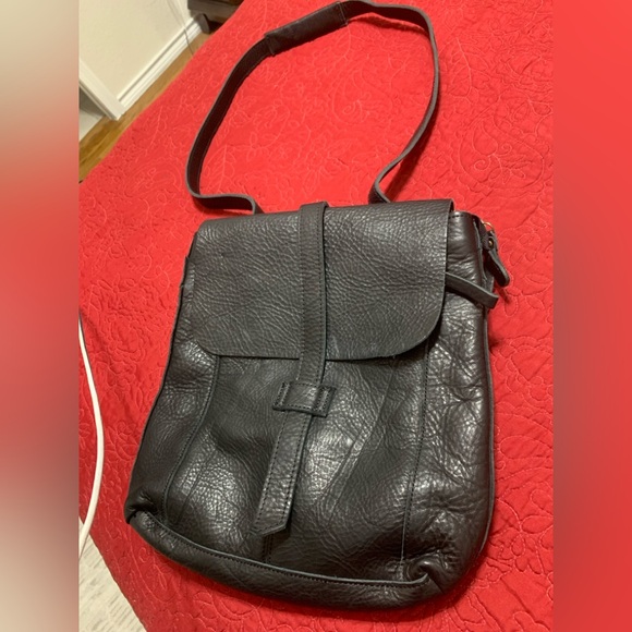 Duluth Trading Co. PreOwned Premium Lifetime Leather Black Cowhide Backpack main image 7